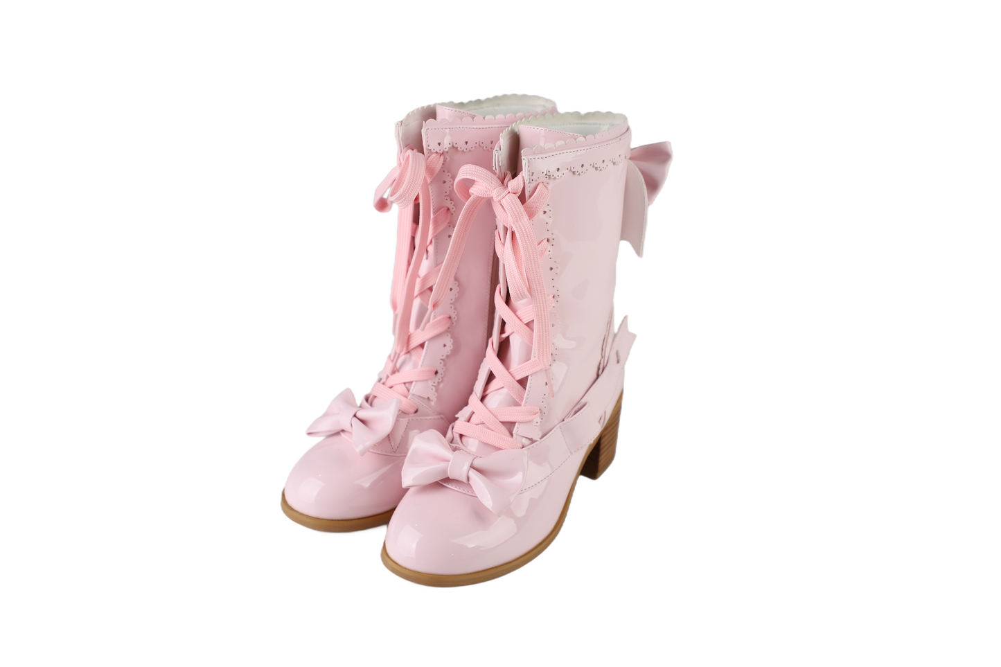 【受注予約~9/21】リボンスカラップショートブーツ【Sheep Puff】