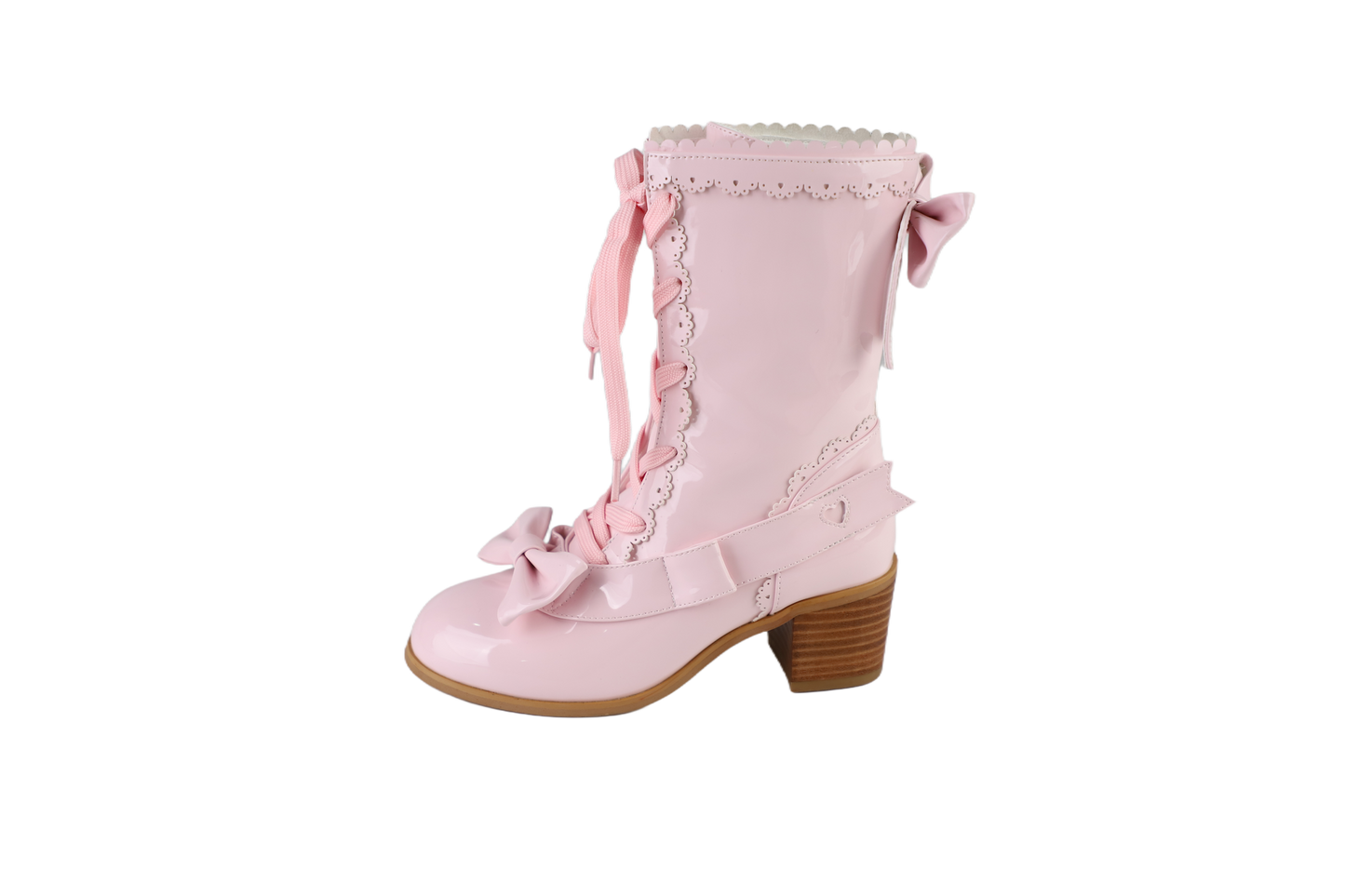 【受注予約~9/21】リボンスカラップショートブーツ【Sheep Puff】