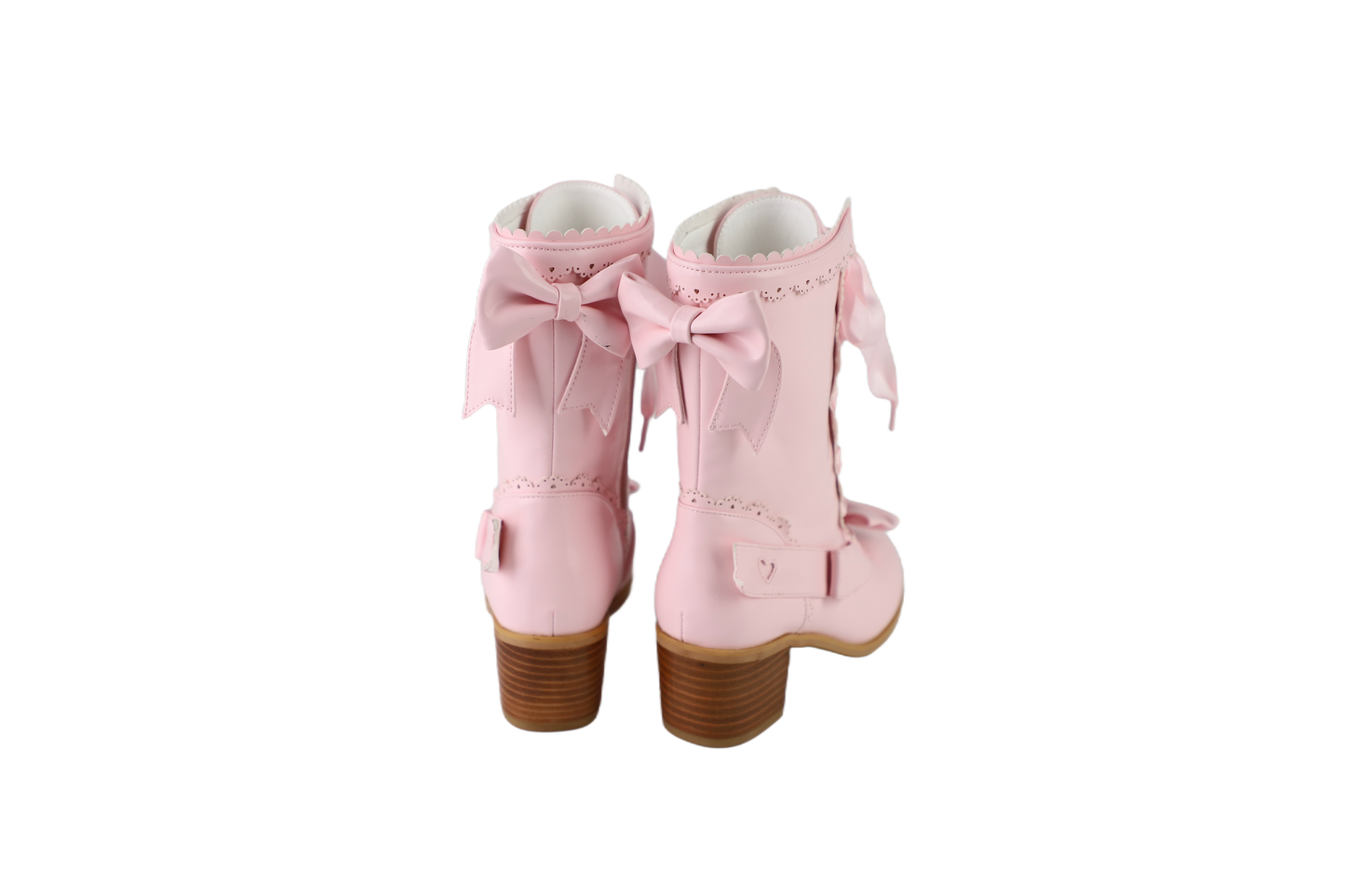 【受注予約~9/21】リボンスカラップショートブーツ【Sheep Puff】