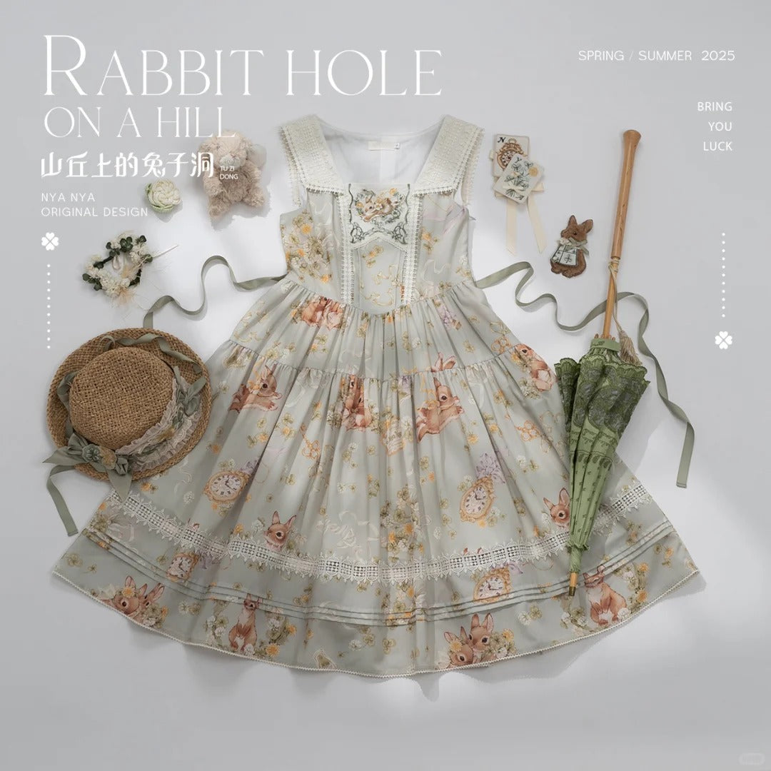 【受注予約~2/11】Rabbit Hole On The Hill ジャンパースカート【NyaNya】