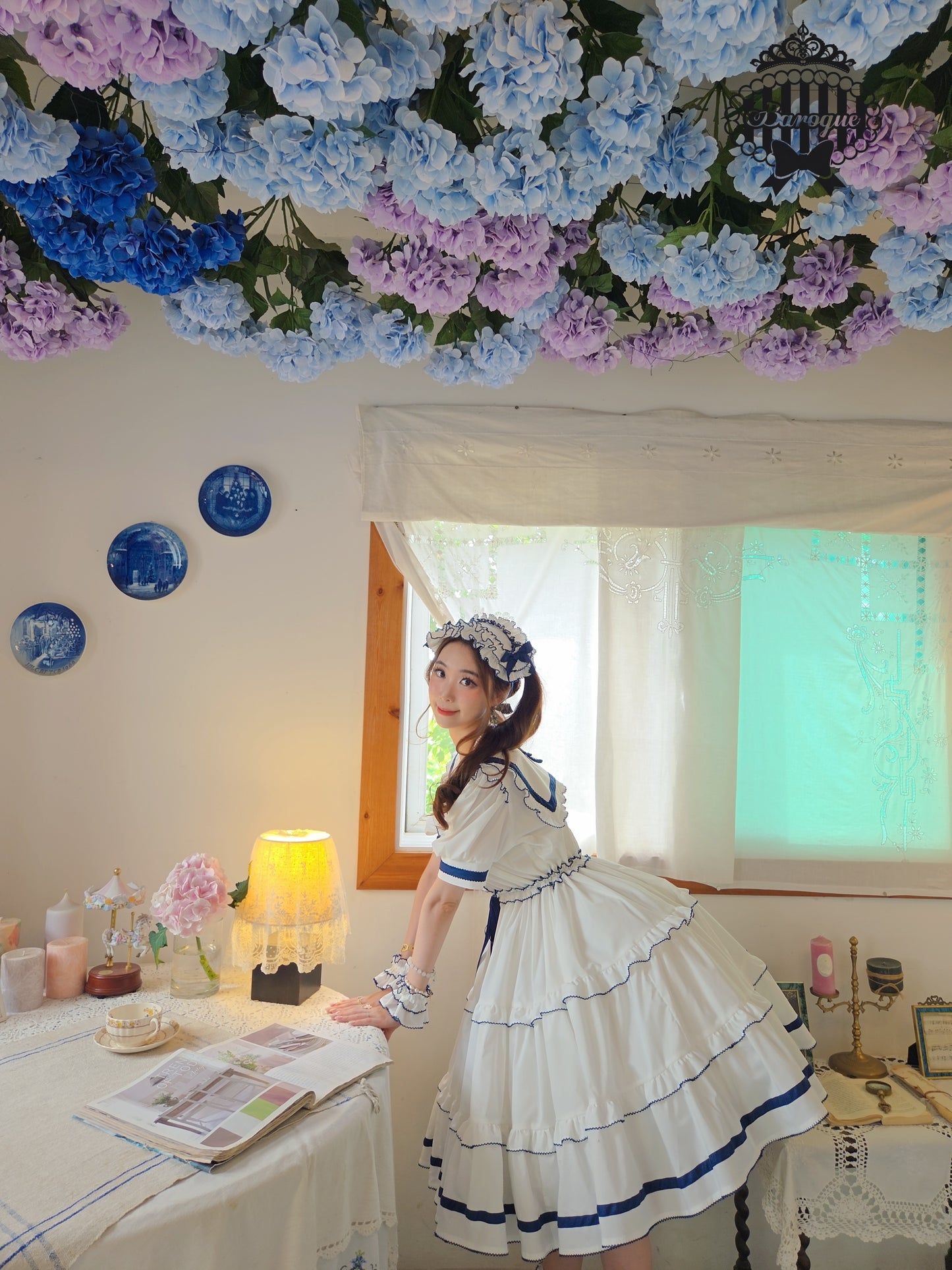 【受注予約~8/30】Perles de rosée セーラーワンピース【Baroque】