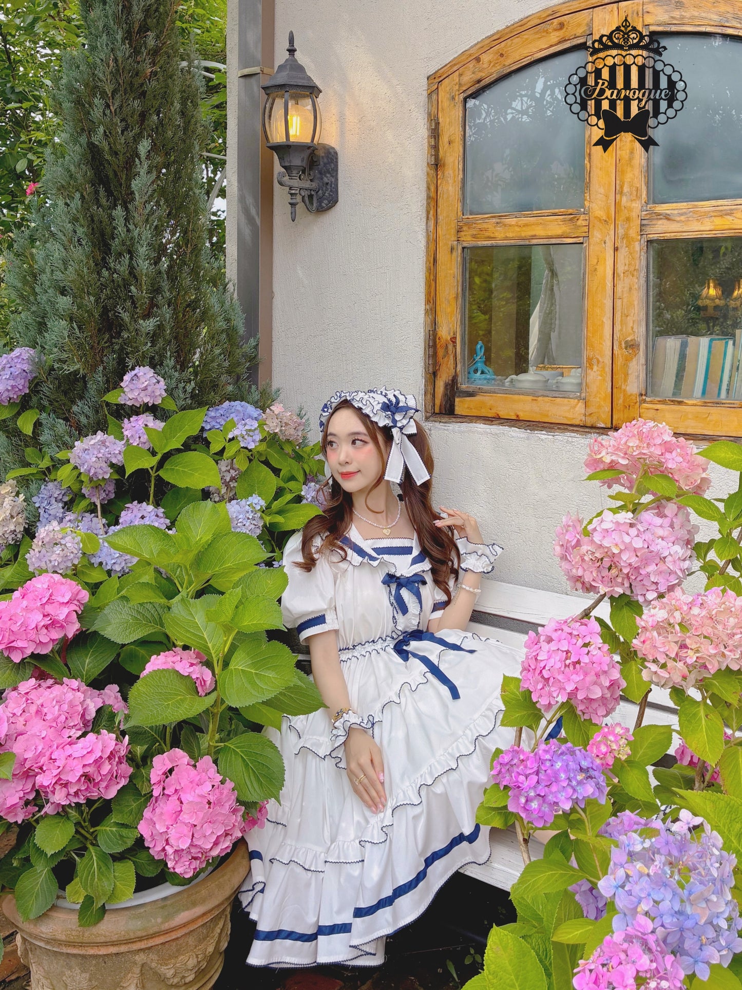 【受注予約~8/30】Perles de rosée セーラーワンピース【Baroque】