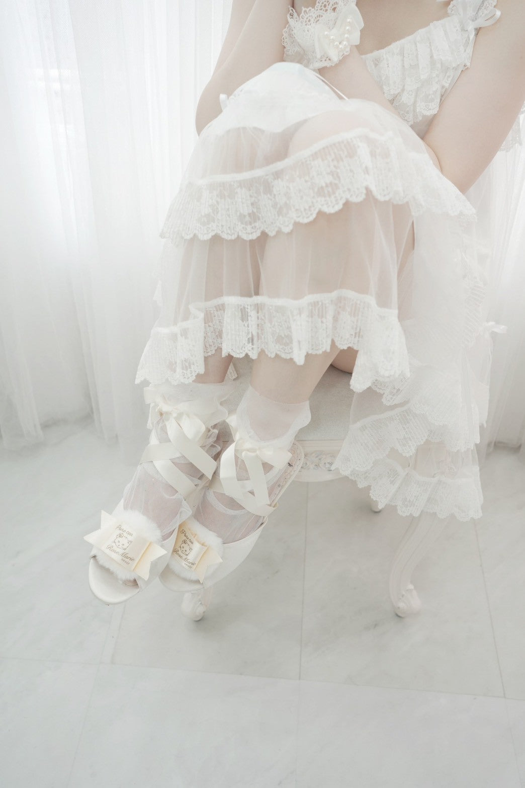 【受注予約~7/5】Fluffy Puff Shoes【RoseMarie seoir×Pure Tea】