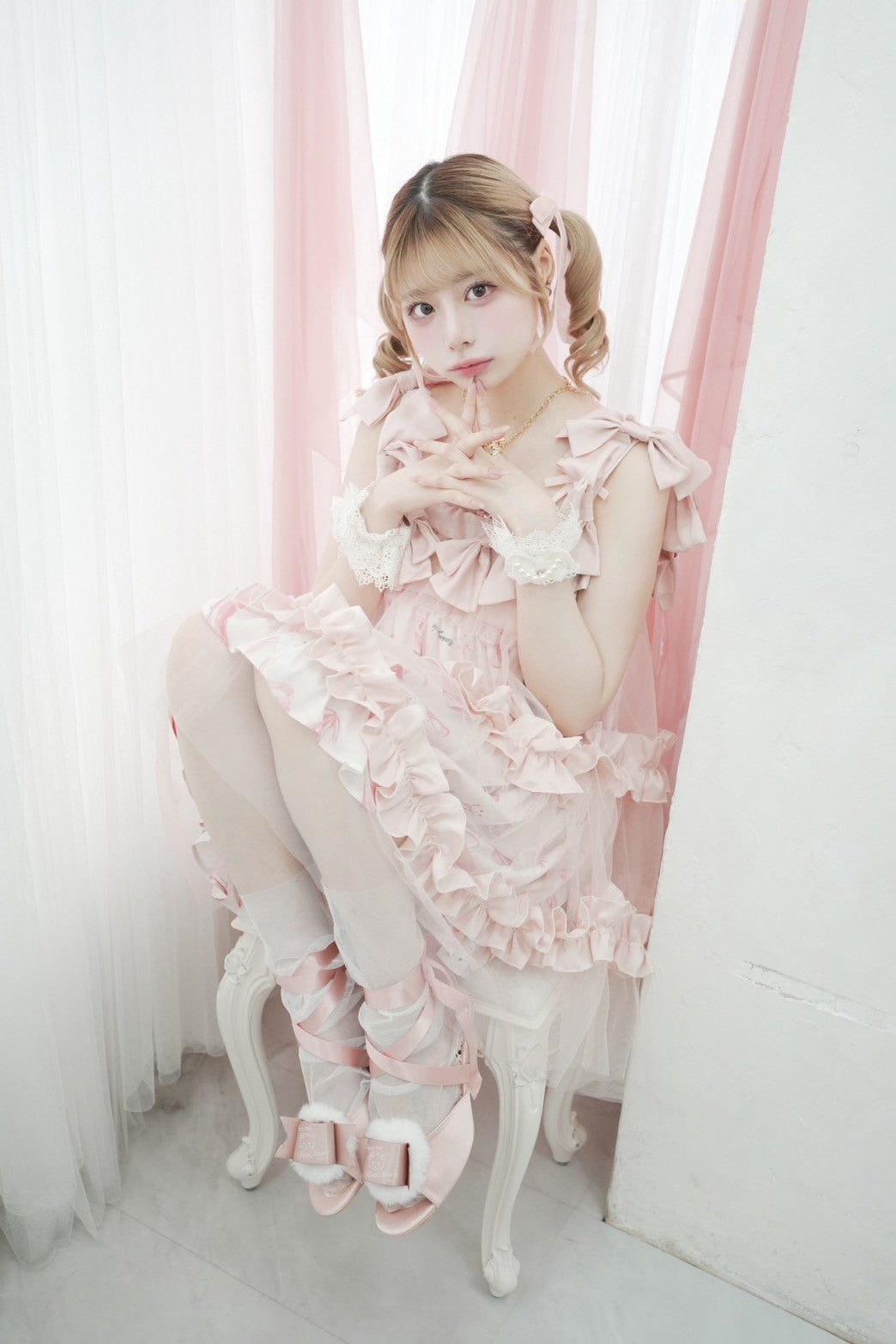 【受注予約~7/5】Fluffy Puff Shoes【RoseMarie seoir×Pure Tea】