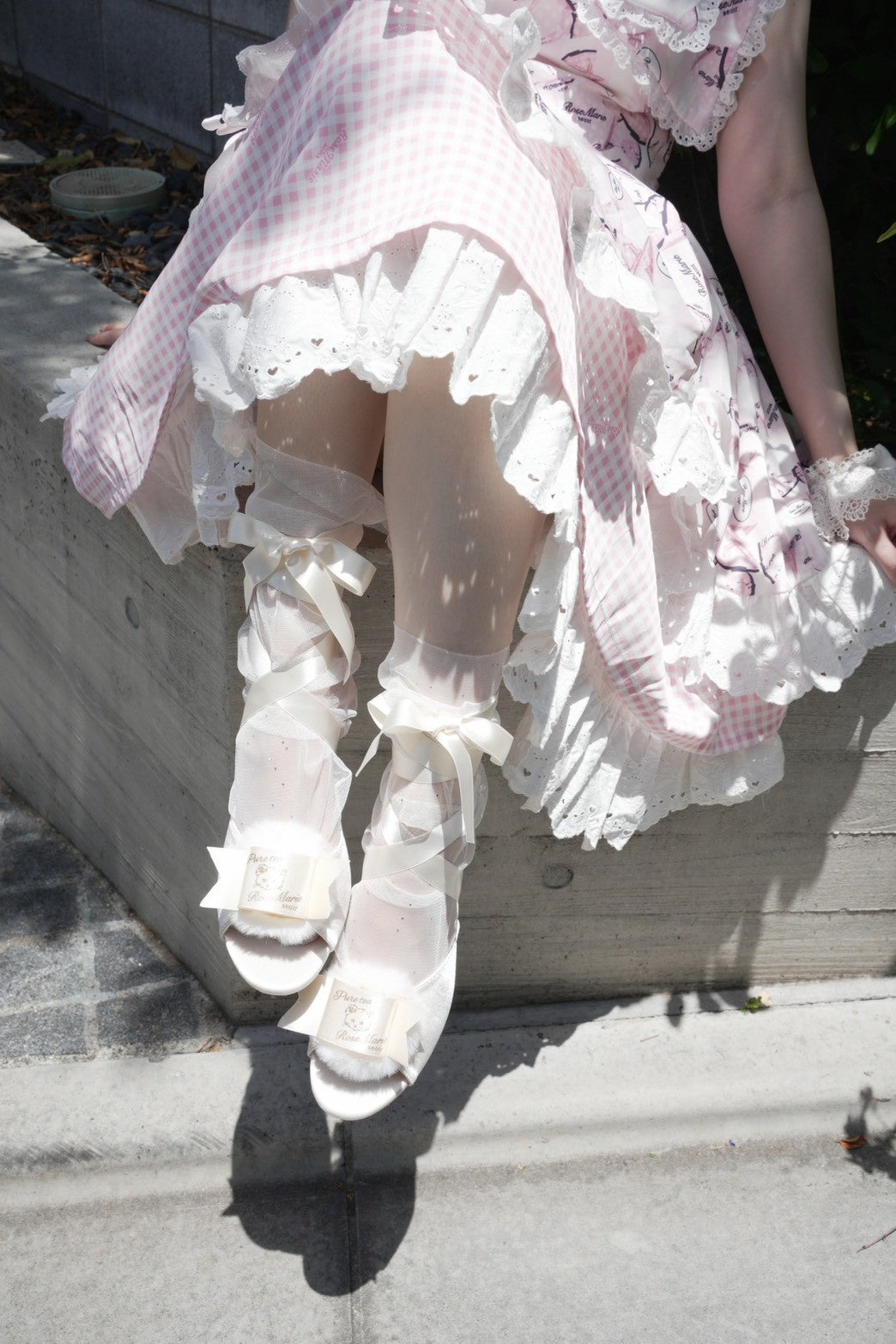 【受注予約~7/5】Fluffy Puff Shoes【RoseMarie seoir×Pure Tea】