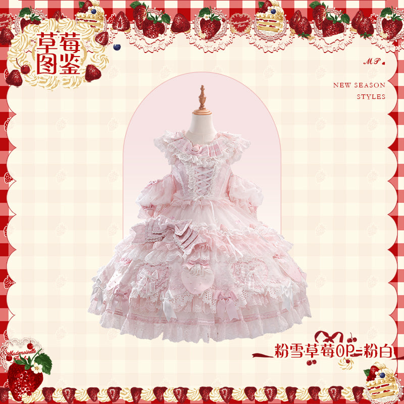 【受注予約~11/18】Strawberry Cake Illustration ワンピース(タイプ1)【花与珍珠匣】