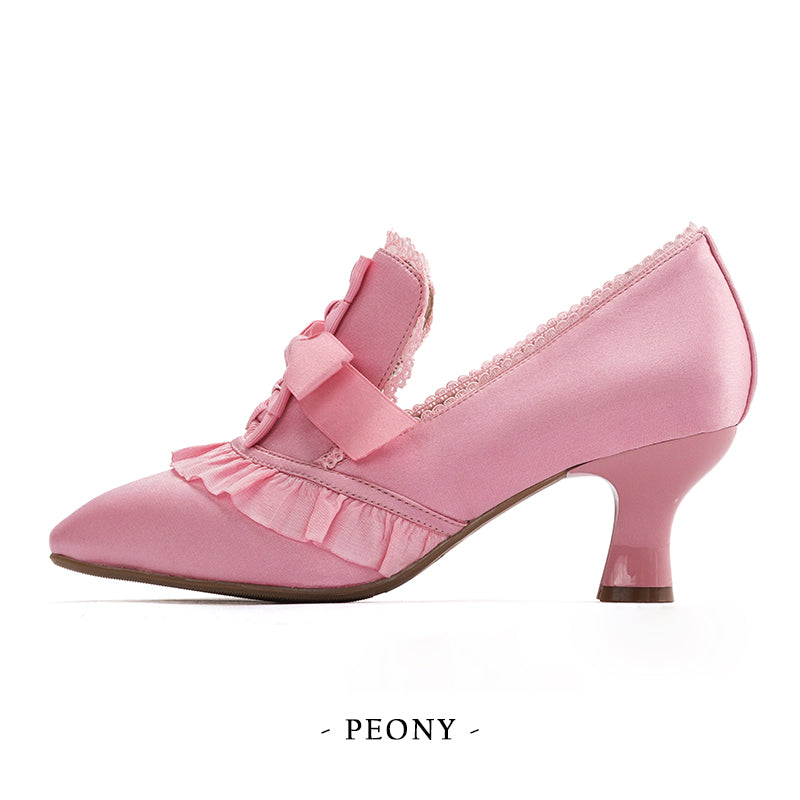 Marie Antoinette リボンヒールシューズ【Iris Corolla】