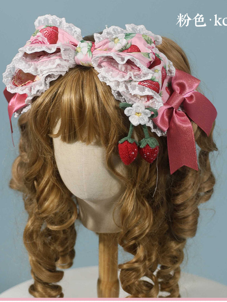 【受注予約~2/26】Strawberry Birthday Cake アクセサリー【Antique Doll】