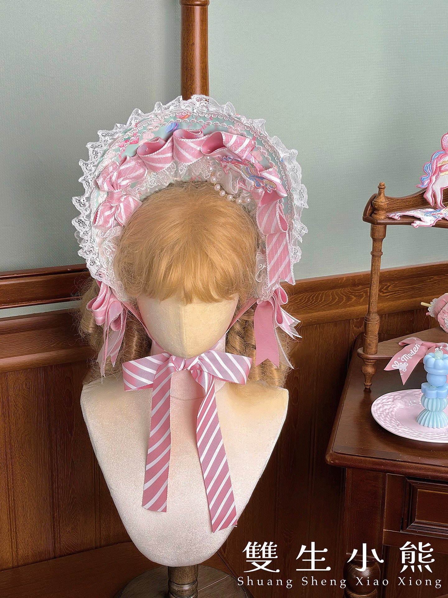 【受注予約~4/27】Pastel Macarons アクセサリー【双生小熊】