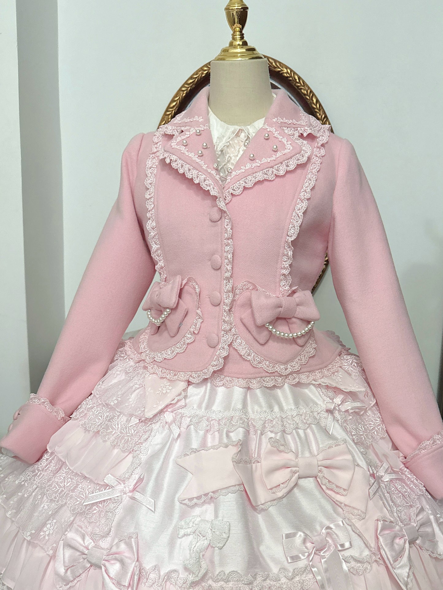 【受注予約~11/17】Snow Pearl ショートコート【黄桃湯園】