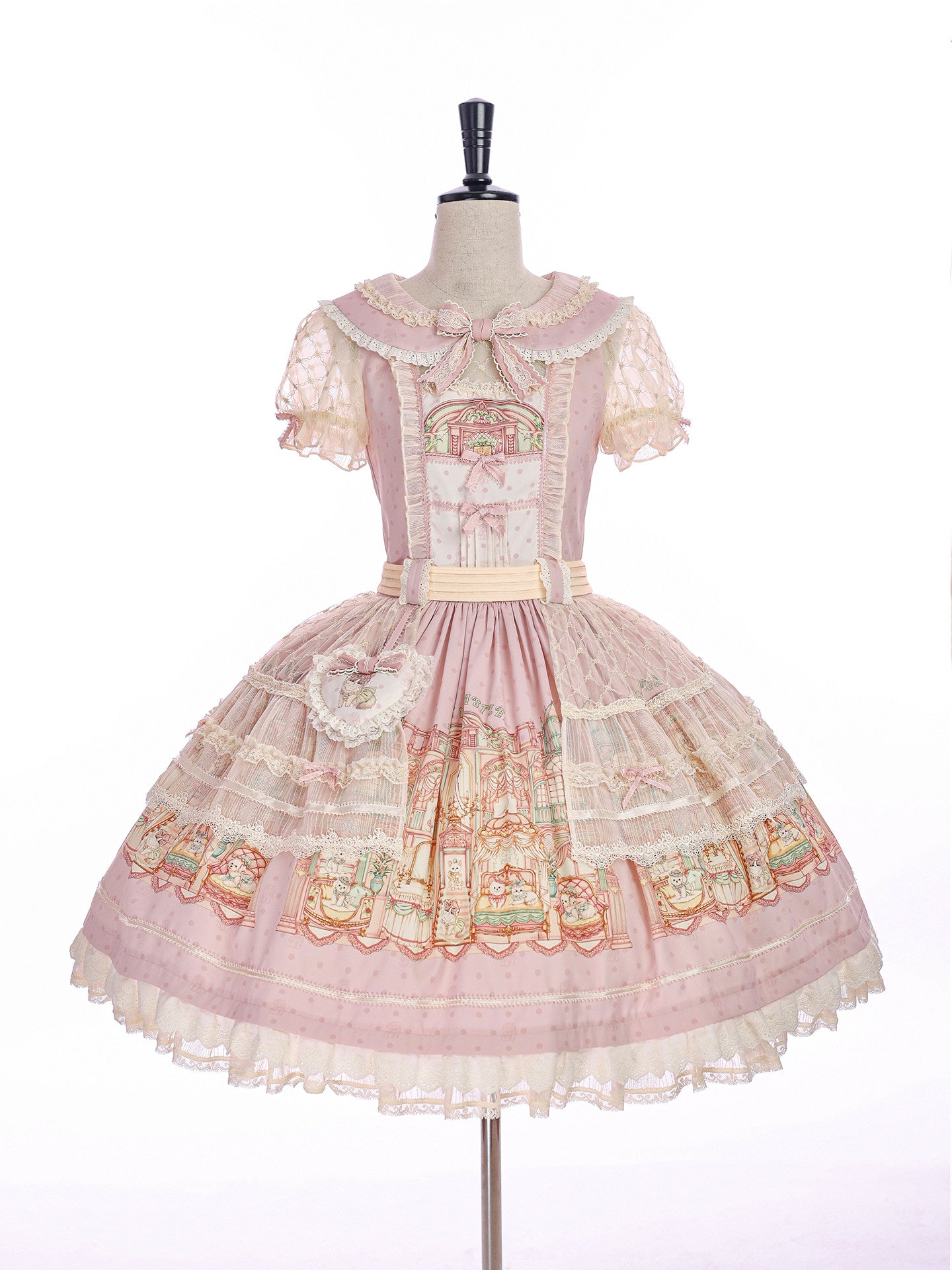 【受注予約~9/6】Fluffy Cat Castle ワンピース・ジャンパースカート【Alice Girl】