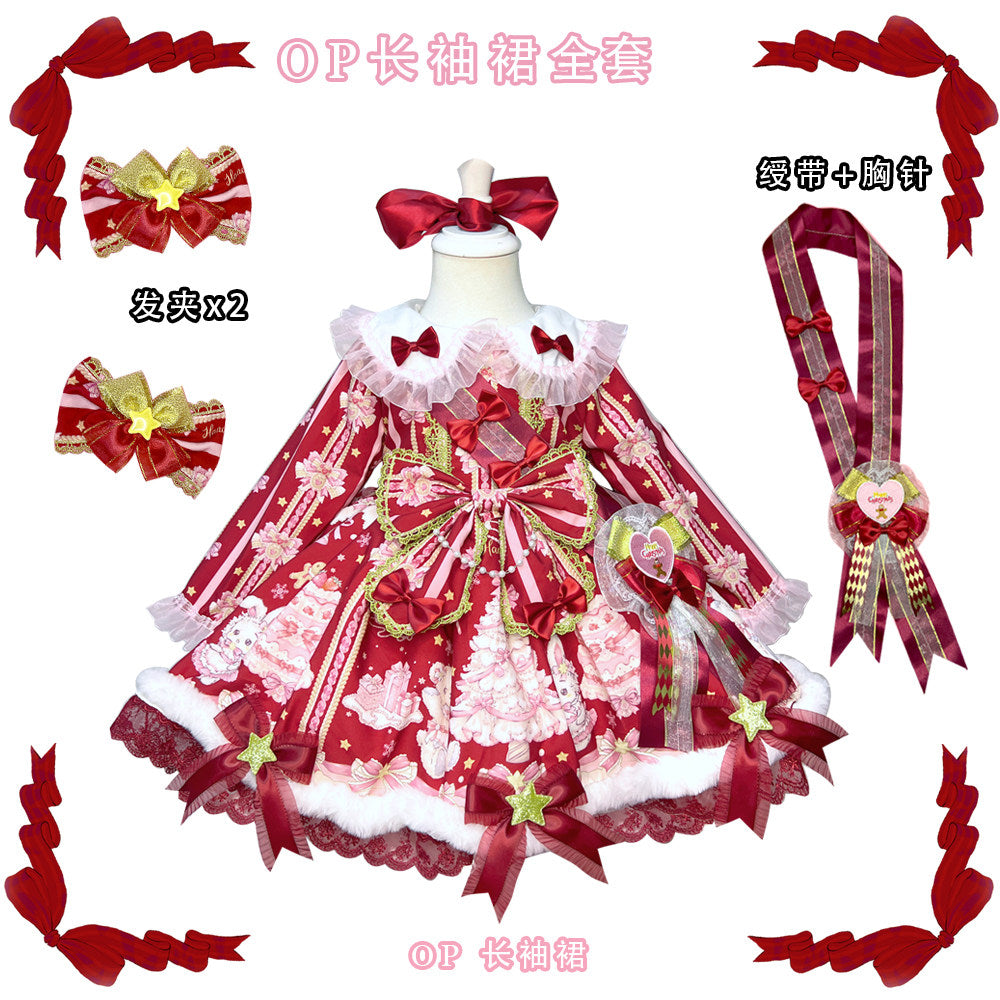 Rabbit Bear Birthday ワンピースセット(キッズサイズ・長袖)【FOUR RAL】
