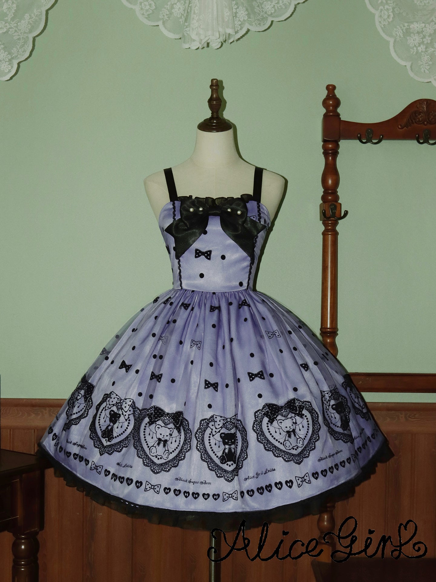 【受注予約~9/16】Brown Sugar Bear ジャンパースカート【Alice Girl】