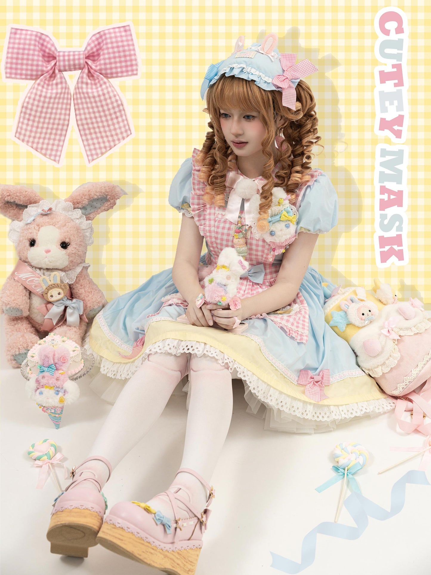 【受注予約~9/5】Bunny ice cream アクセサリー【Cutey Mask】