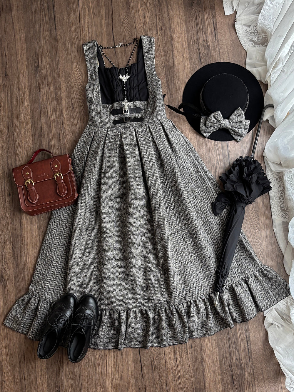 【受注予約~11/30】Earl Gray Tea 2.0 ジャンパースカート【Miss Cube】