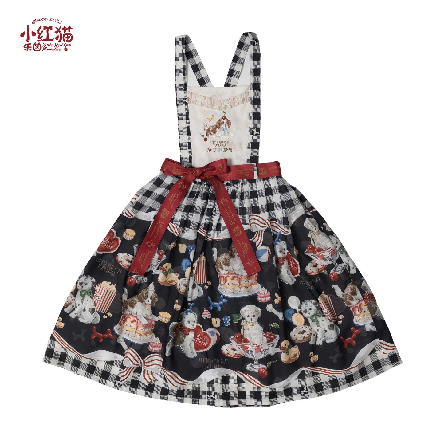 Hunde-Konditor-Pulloverrock [Little Red Cat Paradise]