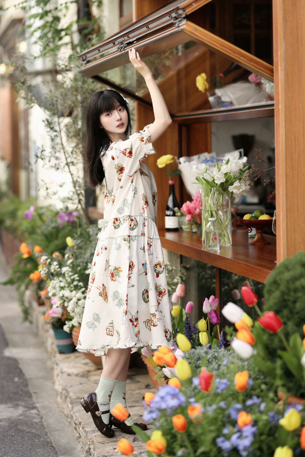 【受注予約~4/30】Ice Cream ワンピース【Maple Sugar】