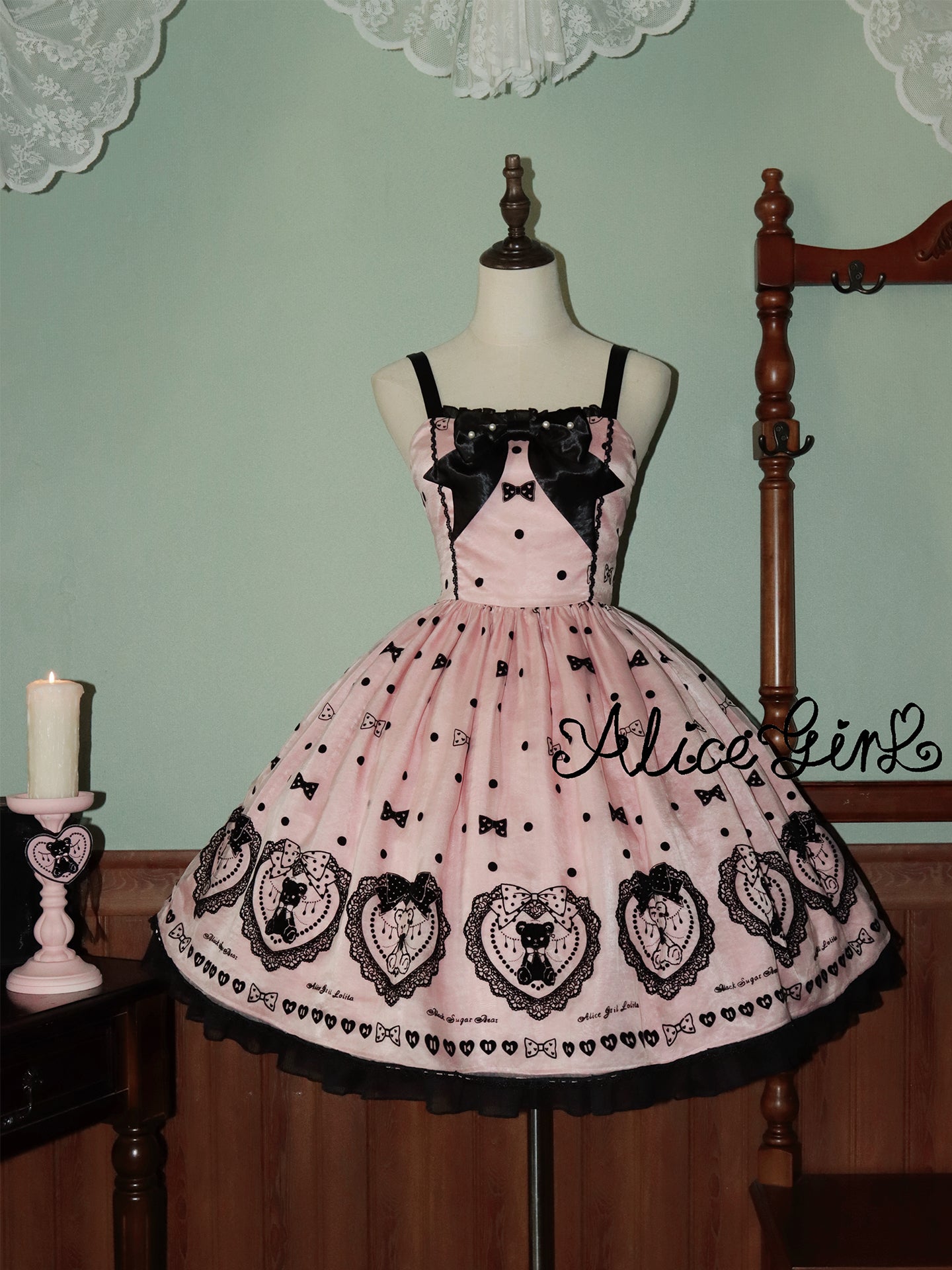 【受注予約~9/16】Brown Sugar Bear ジャンパースカート【Alice Girl】