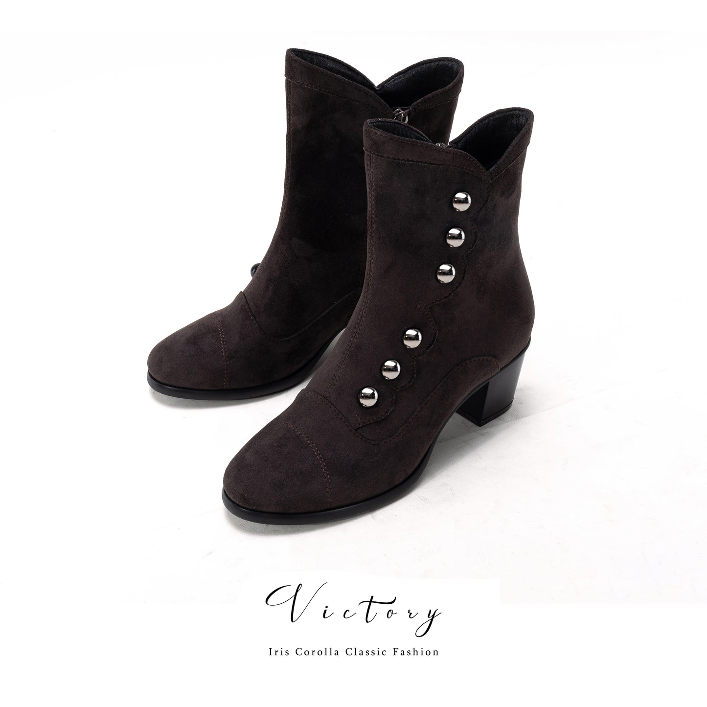 【受注予約~9/17】Victory ボタンブーツ(ショート)【Iris Corolla】