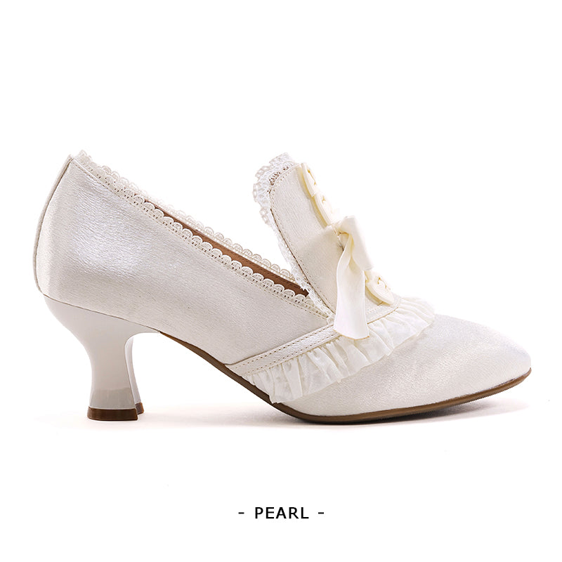 Marie Antoinette リボンヒールシューズ【Iris Corolla】