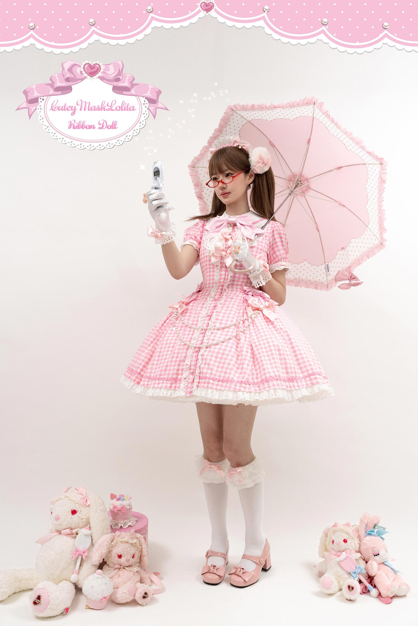 【受注予約~11/20】Ribbondoll ワンピース【Cutey Mask】