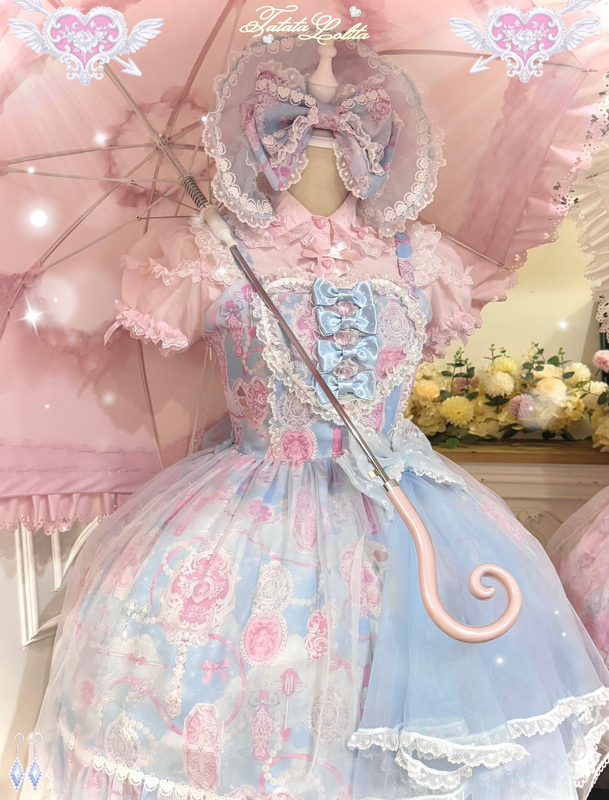Lady Bouquet ジャンパースカート【TaTaTa Lolita】