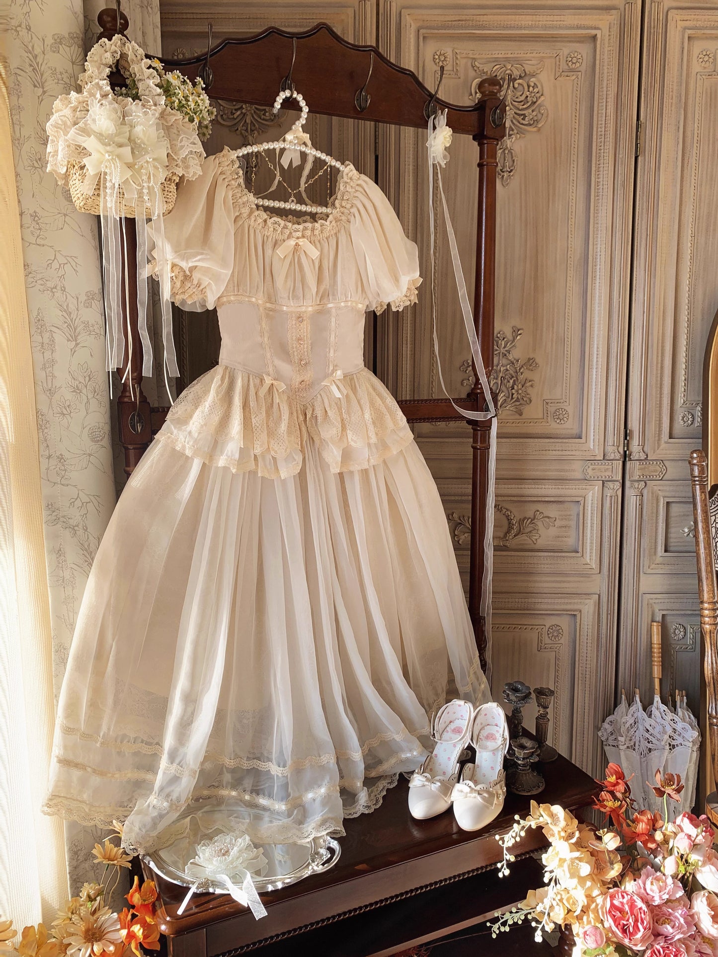 【受注予約~6/5】Midsummer Dance スカート【Flower Bouquet】