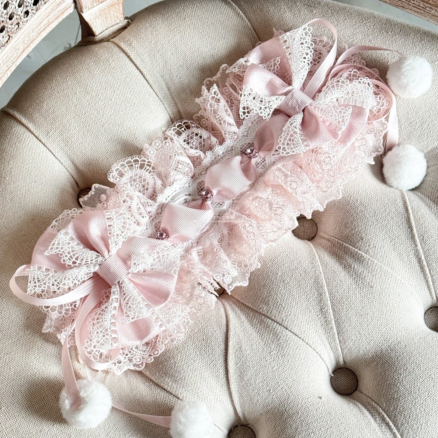 ヴェール付きSnow Drop ヘッドドレス【妹抖手作工作屋】