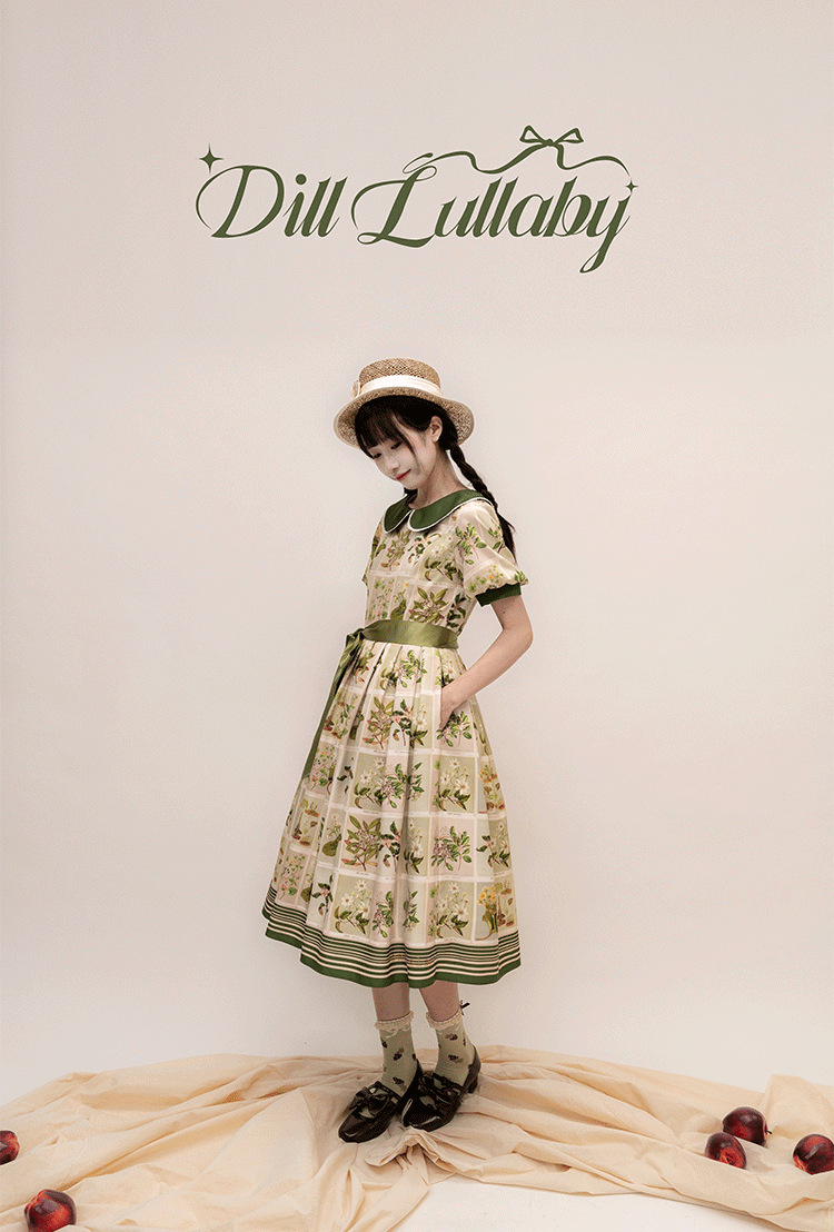 【受注予約~5/20】植物園 ワンピース、スカート【Dill Lullaby】