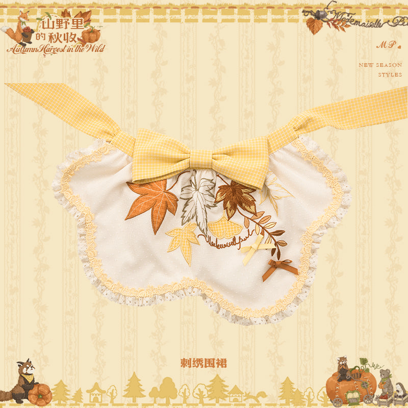 【受注予約~10/2】Autumn Harvest in the Hill エプロン【花与珍珠匣】