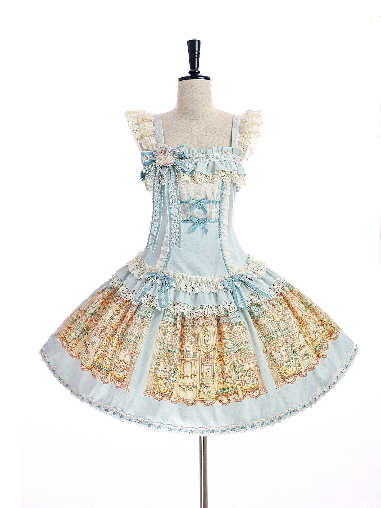 【受注予約~9/6】Fluffy Cat Castle ワンピース・ジャンパースカート【Alice Girl】