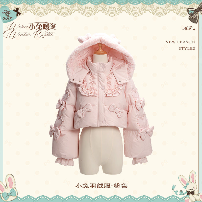 【受注予約~11/12】Winter Rabbit ショートダウンコート【花与珍珠匣】
