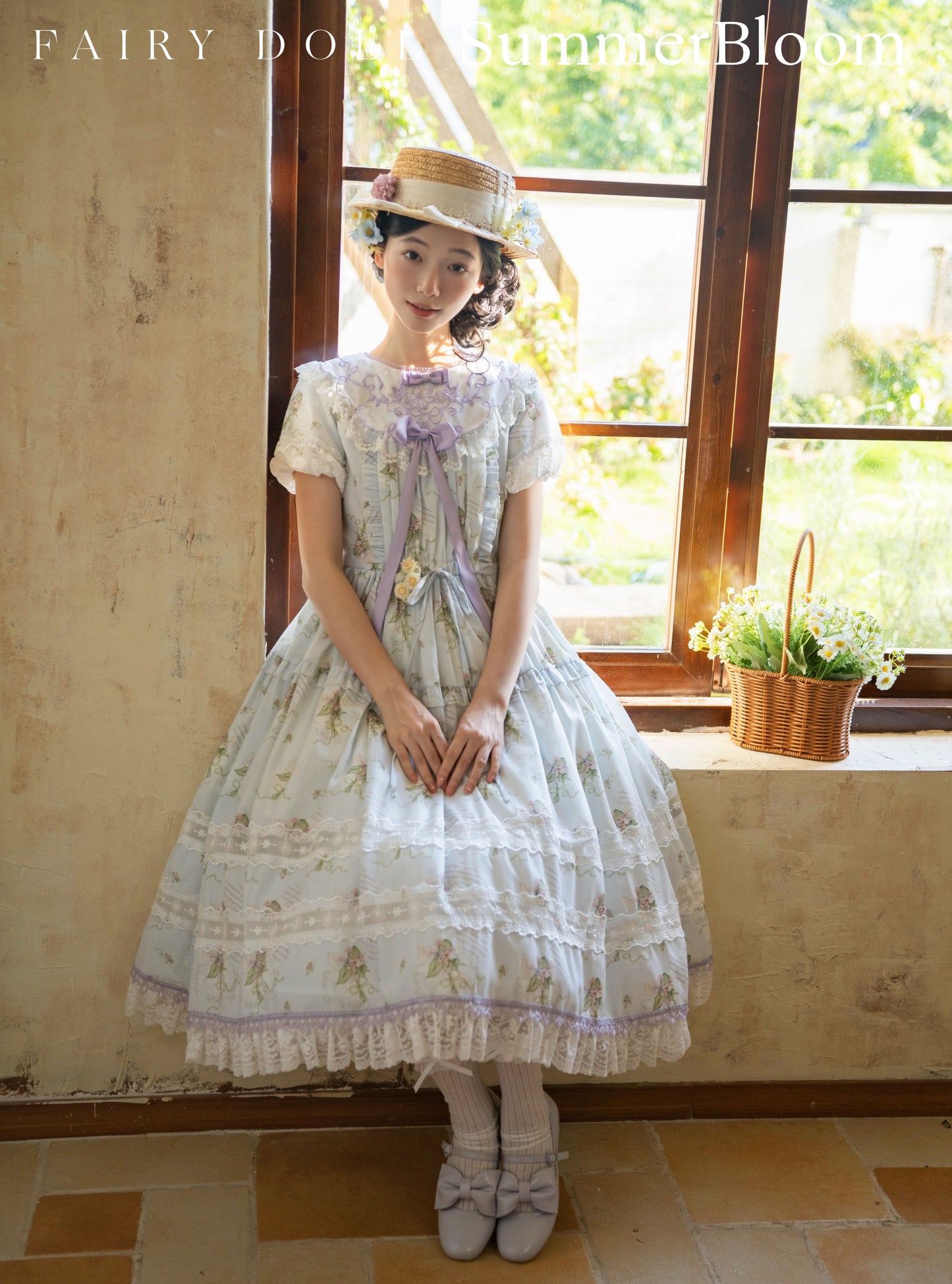 【受注予約~9/8】夏咲の花々 ワンピース【Fairy Doll】
