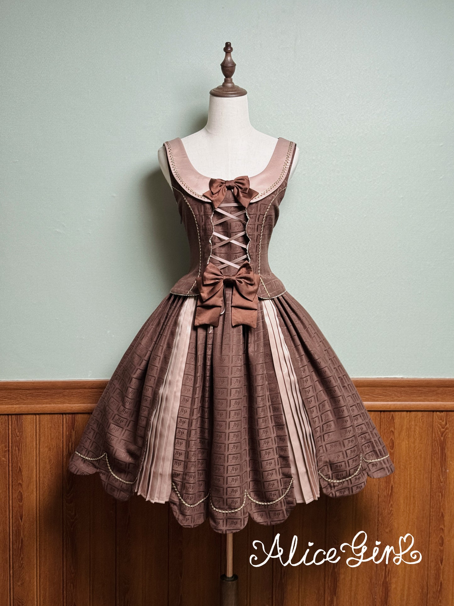 【受注予約~3/3】Chocolate Bear ジャンパースカート・スカート【Alice Girl】
