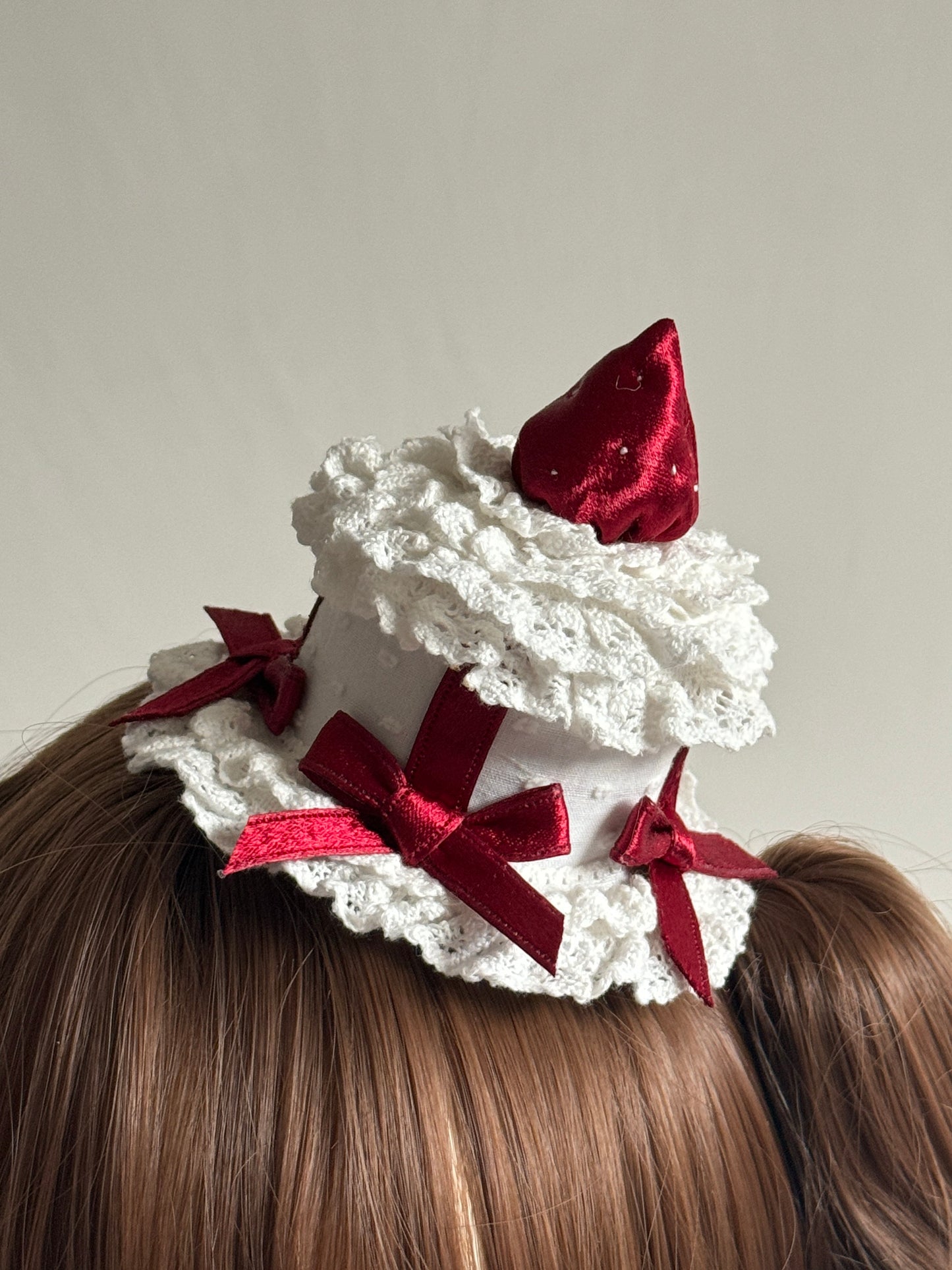 ショートケーキミニハット【妹抖手作工作屋】