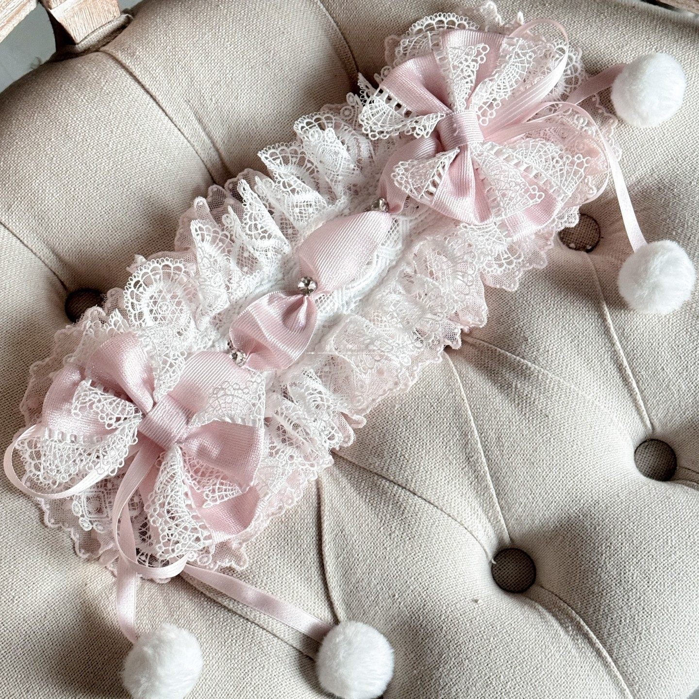 ヴェール付きSnow Drop ヘッドドレス【妹抖手作工作屋】