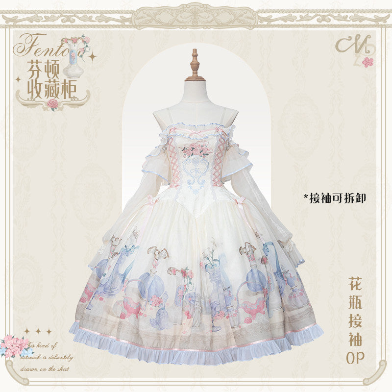【受注予約~4/29】Fenton Curio Cabinet ワンピース・ジャンパースカート・エプロン【花与珍珠匣】