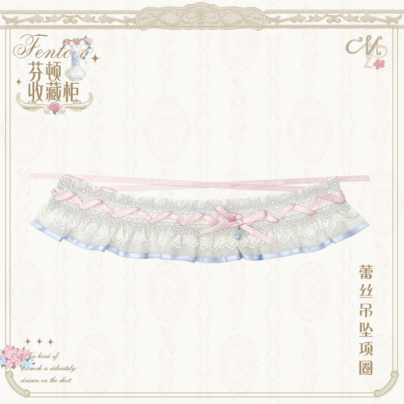 【受注予約~4/29】Fenton Curio Cabinet アクセサリー【花与珍珠匣】