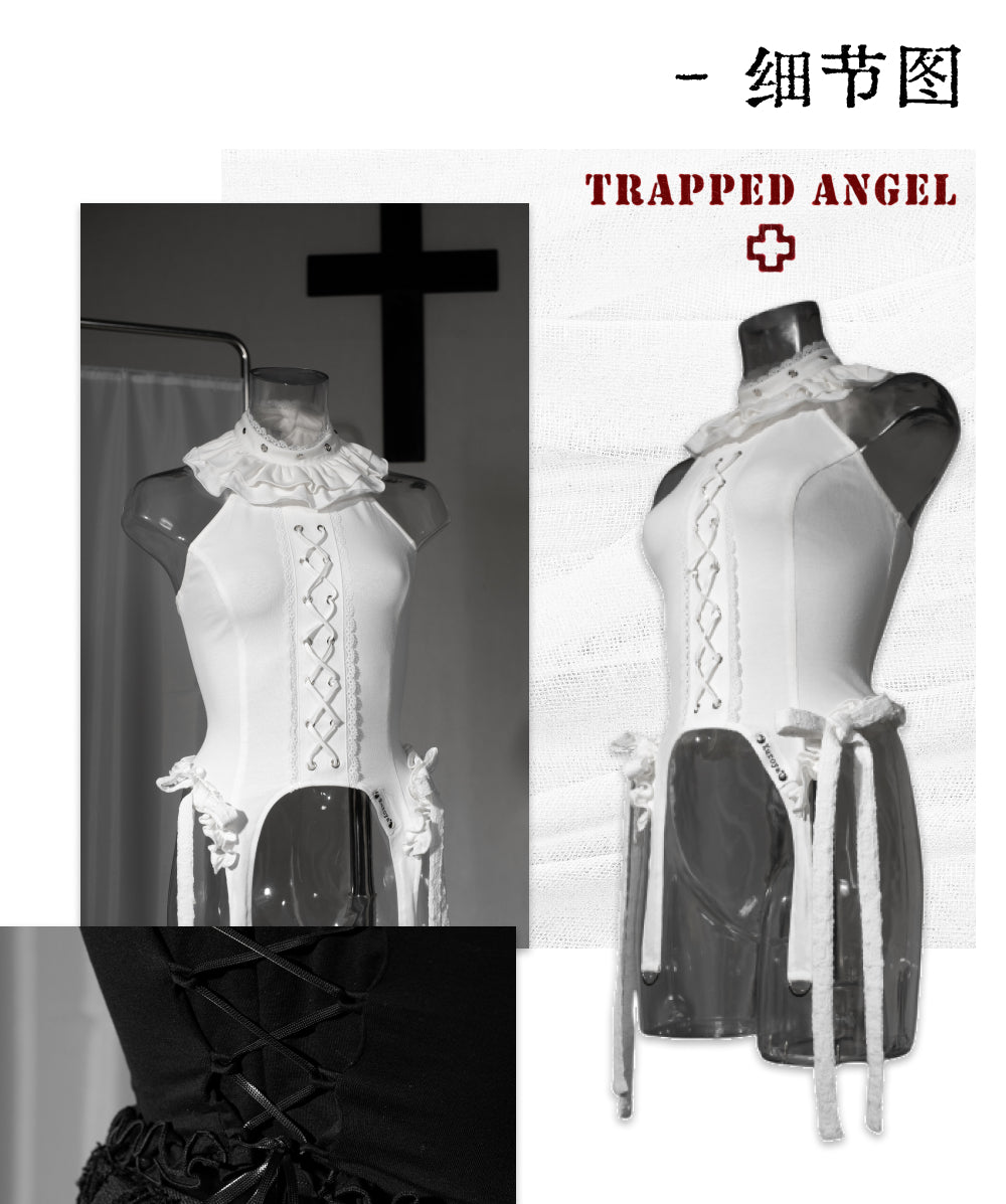 TRAPPED ANGEL 編み上げトップス【魔女販售】