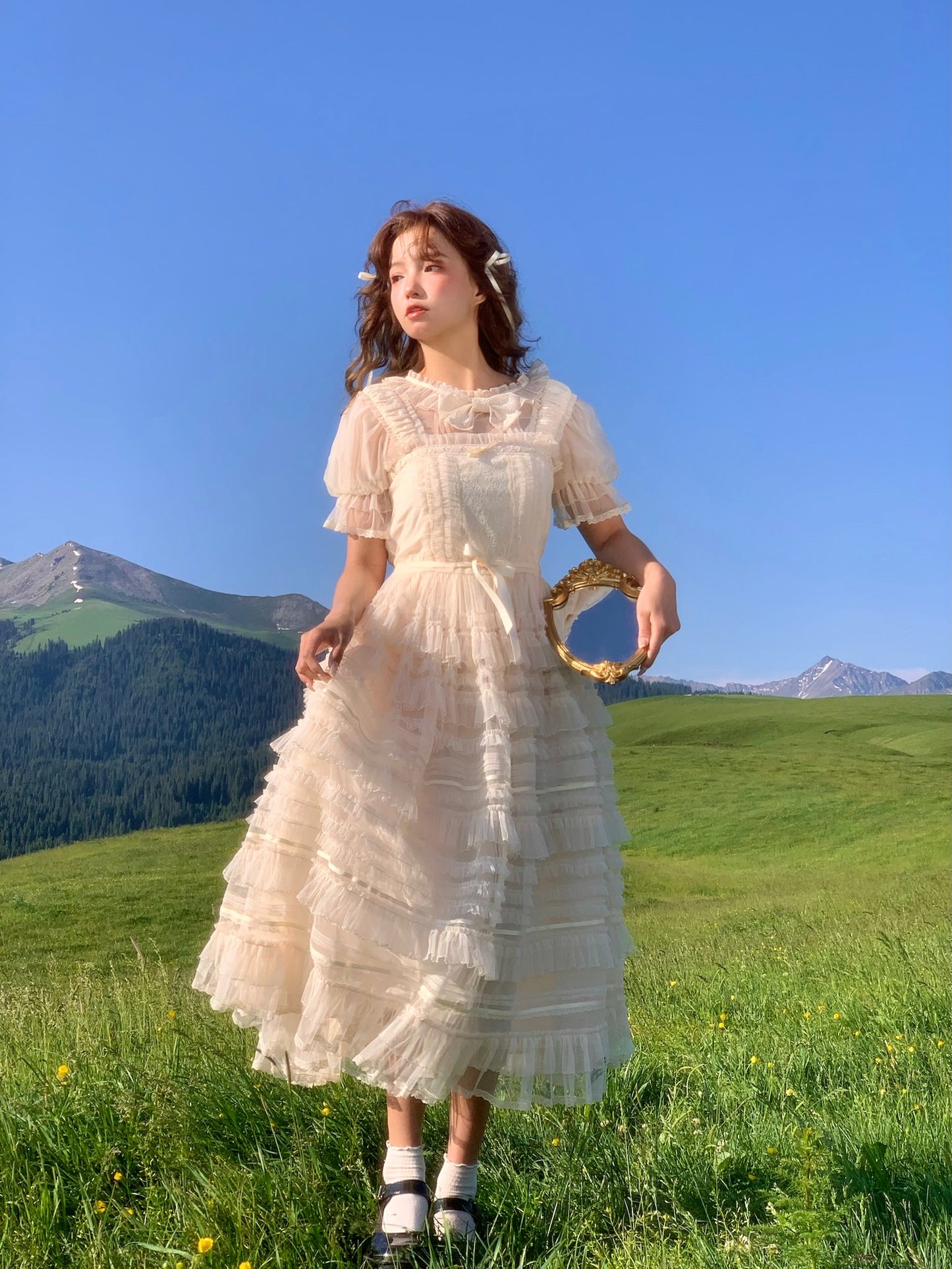 Hazy Dream ジャンパースカート【銀杏指針】