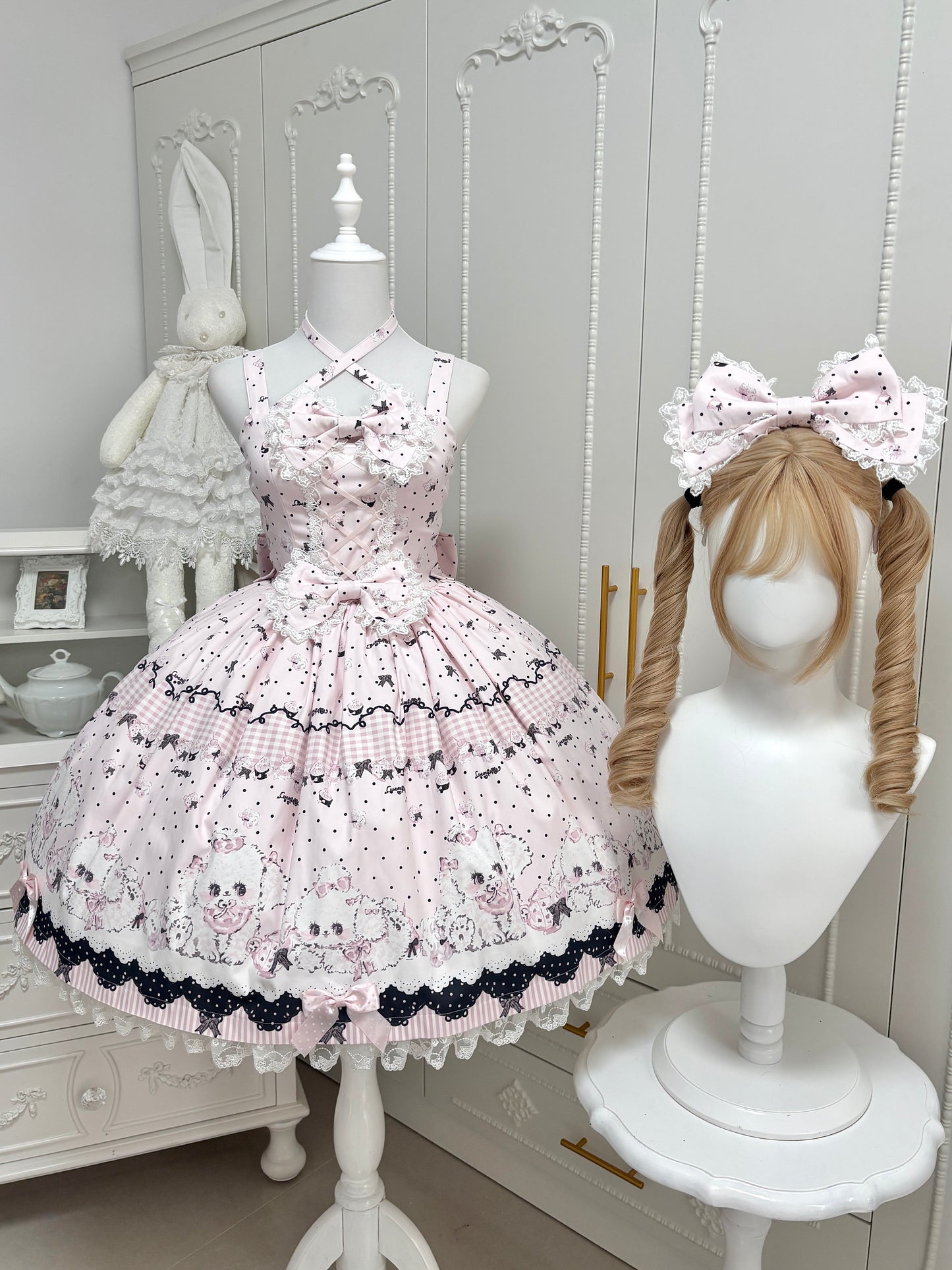 【受注予約~11/18】Polka Dot Puppy アクセサリー【兔果芋園】