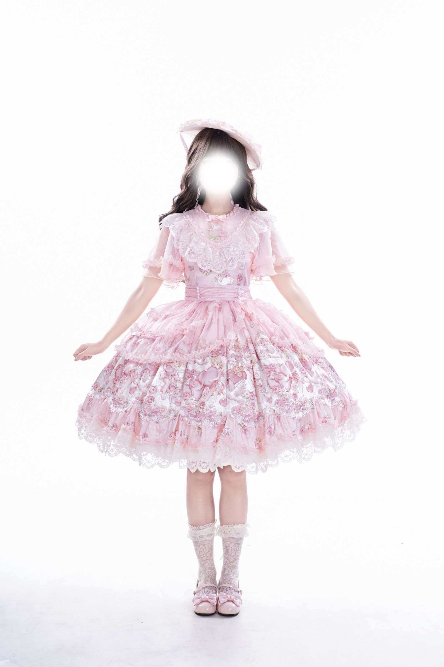【受注予約~7/26】Cupid, God of Love ワンピース・ジャンパースカート【Dreamscape Double Cherry Blossom Box】