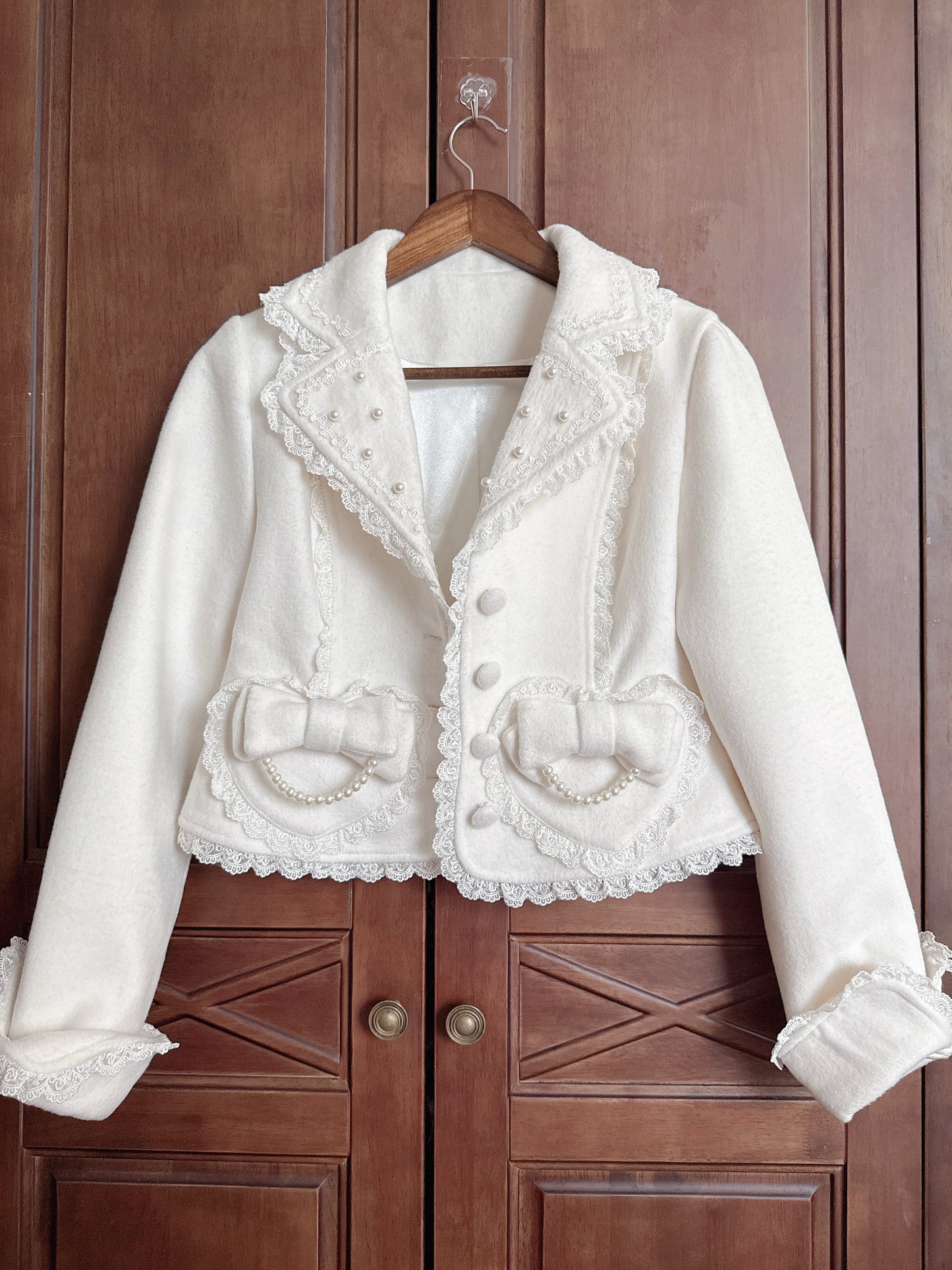 【受注予約~11/17】Snow Pearl ショートコート【黄桃湯園】