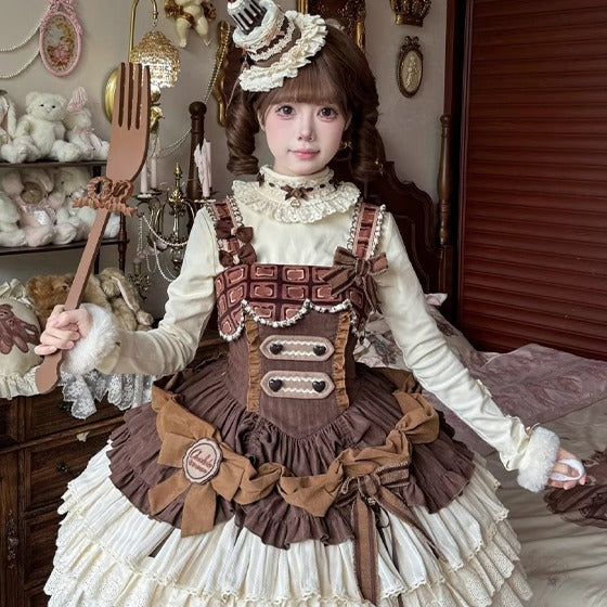 [Pre-orders until October 9th] Hazelnut Cocoa Dress/Jumper Skirt [Doujingo]