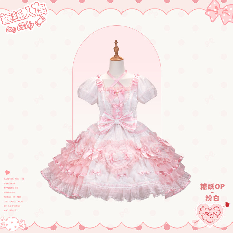 【受注予約~12/8】Candy Wrapper ワンピース【花与珍珠匣】