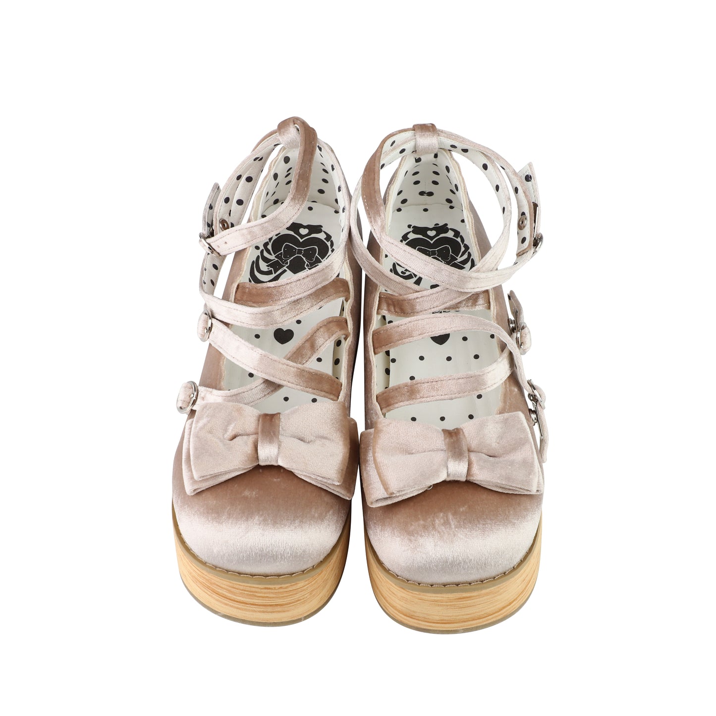 【受注予約~11/3】Muffin Tower 木底ストラップシューズ(ベルベットver.)【MODO】