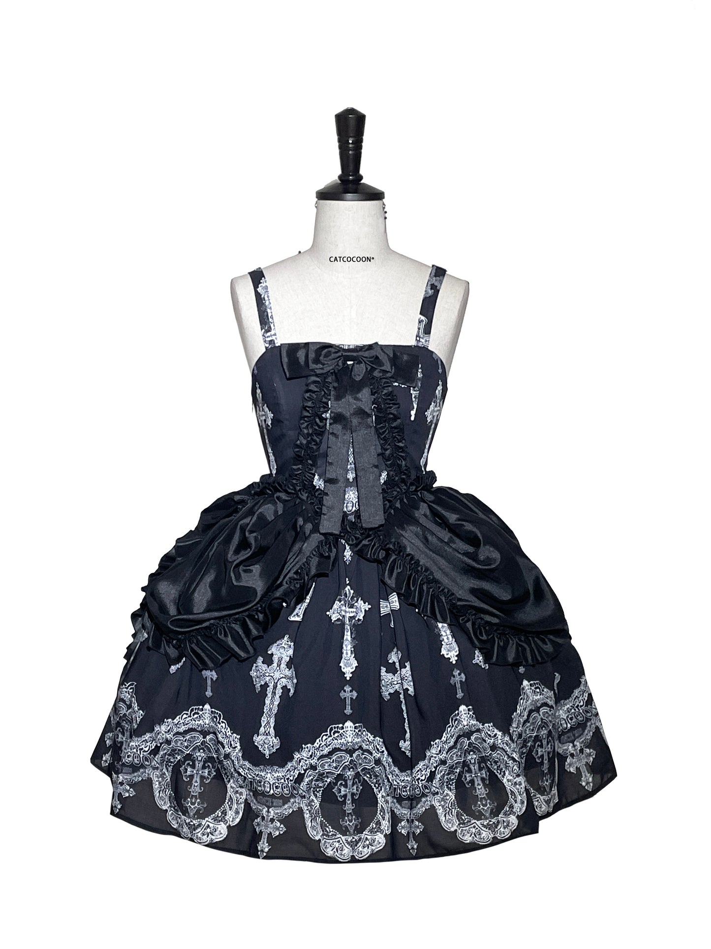 【受注予約~2/19】Lacy Cross ジャンパースカート【CATCOCOON】