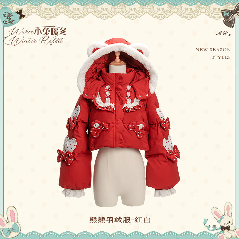 【受注予約~11/12】Winter Rabbit ショートダウンコート【花与珍珠匣】