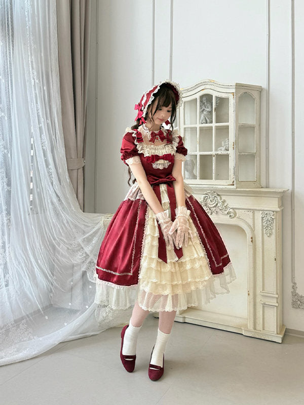 【受注予約~6/18】金百合の春 ワンピース【Beleganty】