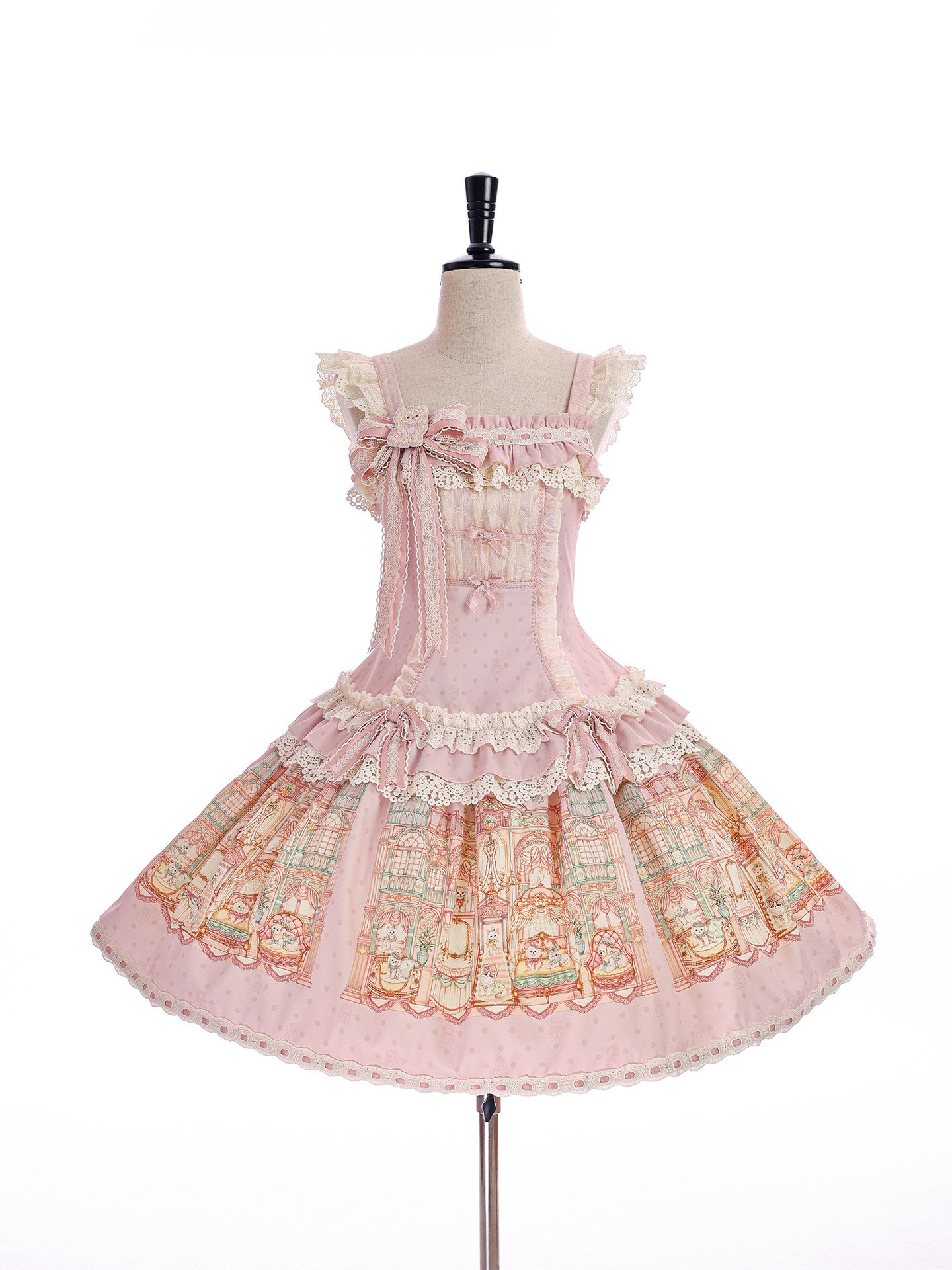 【受注予約~9/6】Fluffy Cat Castle ワンピース・ジャンパースカート【Alice Girl】